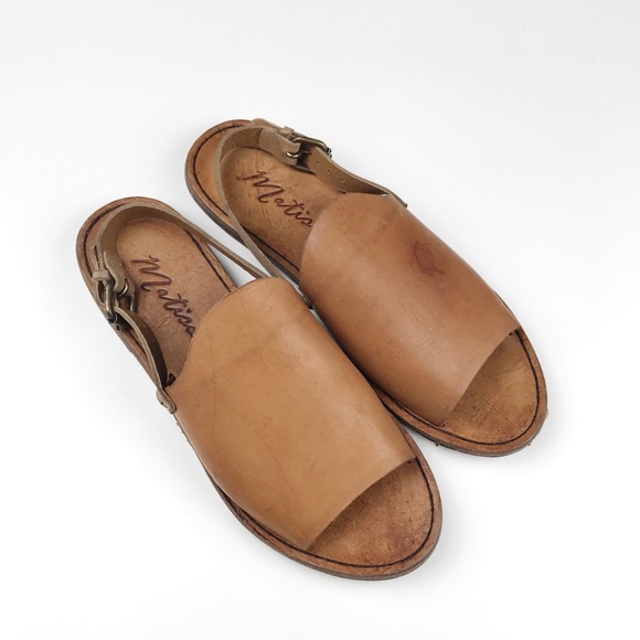 Matisse Shoes - Matisse Brown Julio Flat Leather Sandals